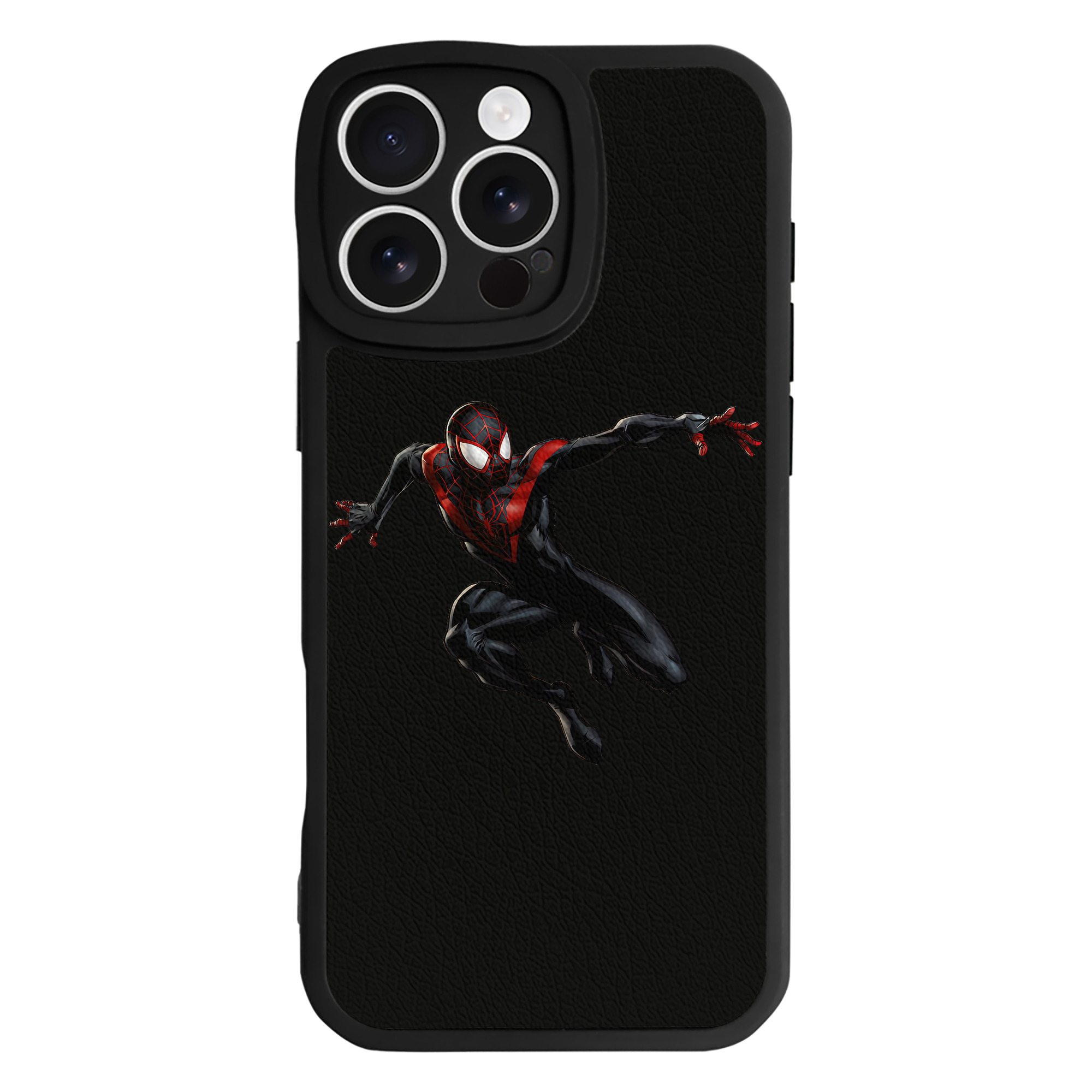 （画像用） Spider Man スパイダーマン 【iPhone 16シリーズ対応】シリコンスマホケース（レザー調） 材質：シリコン